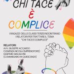 Locandina "Chi tace è complice"