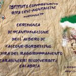 Locandina cerimonia piantumazione falcone-borsellino